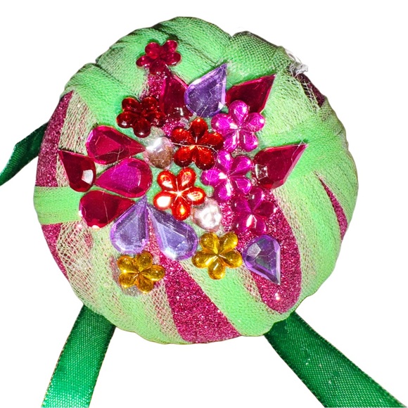 Merry & Lime Retro Jewel Adorned Christmas Tree Ornament - Picture 6 of 15